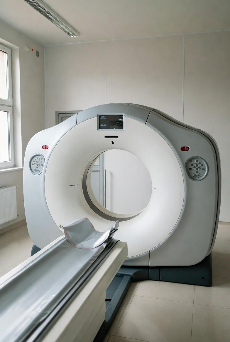 CT scanner being commissioned in a hospital imaging suite