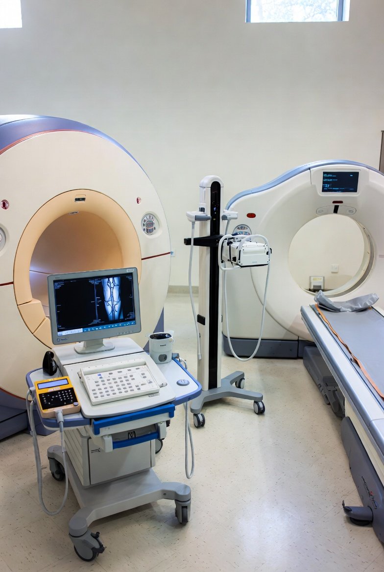MRI system in a hospital imaging suite