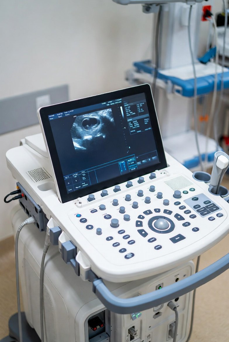 Biomedical engineer checking a multi-parameter patient monitor